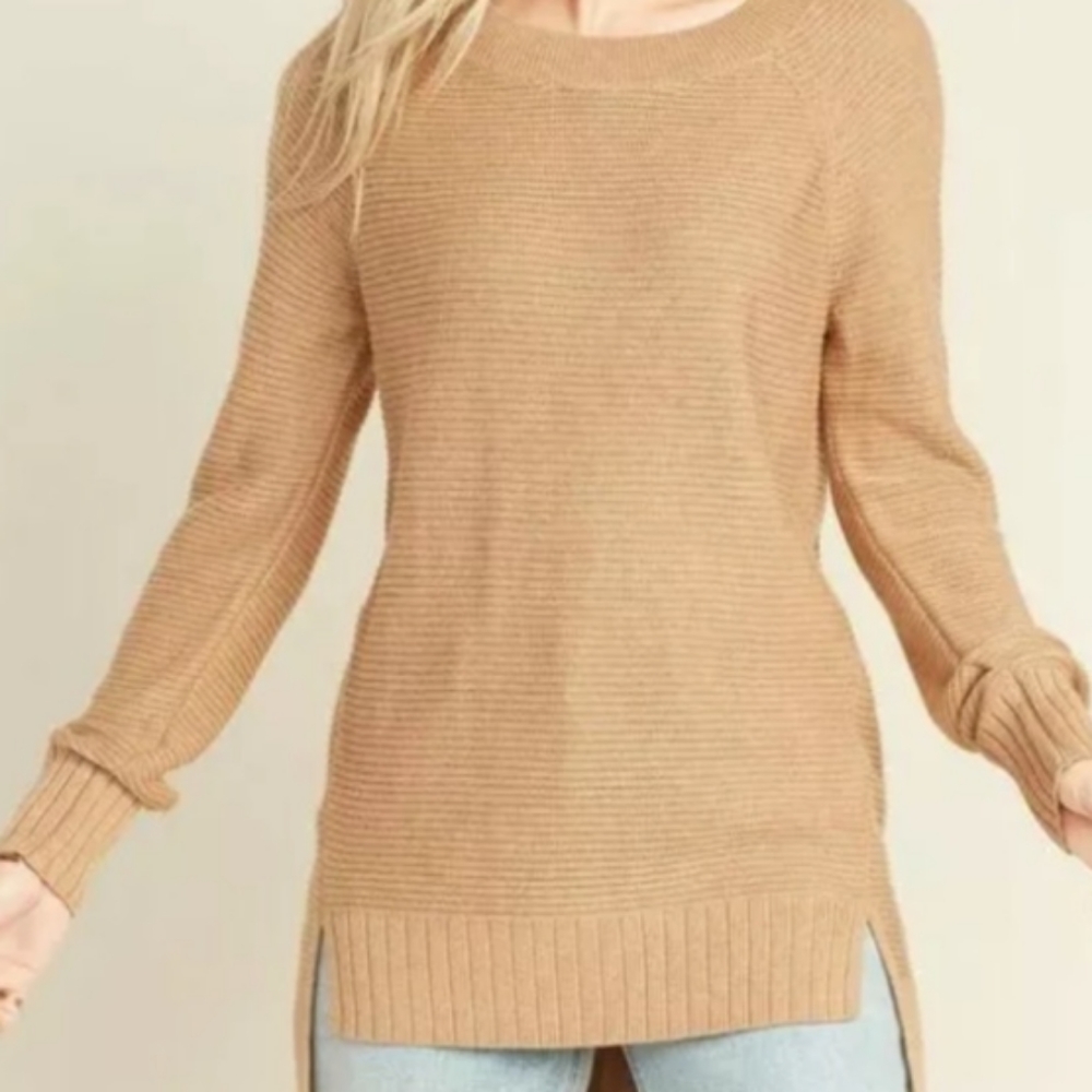 Old Navy Bateau Neck Camel Tunic XL